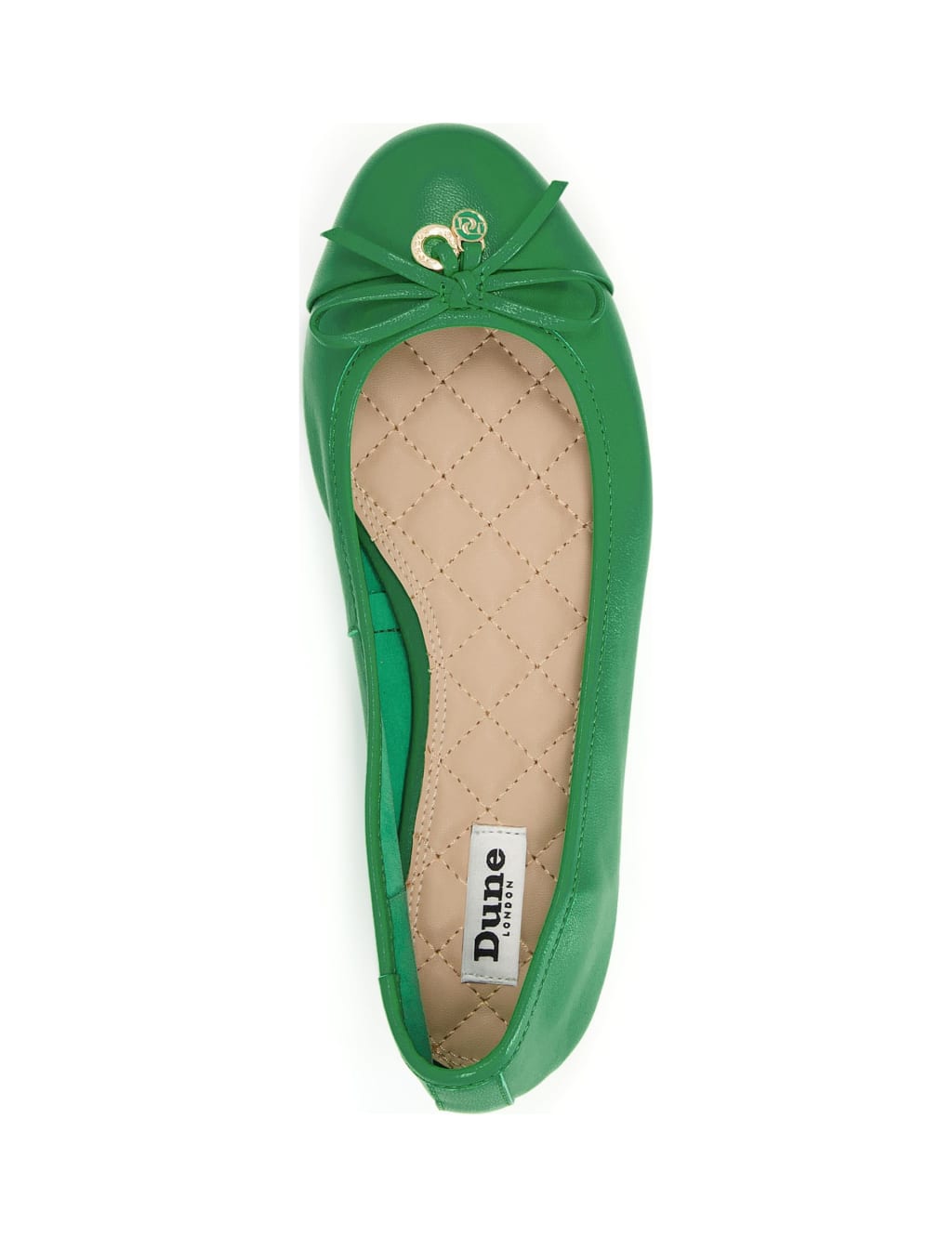 Leather Bow Flat Ballet Pumps image 3