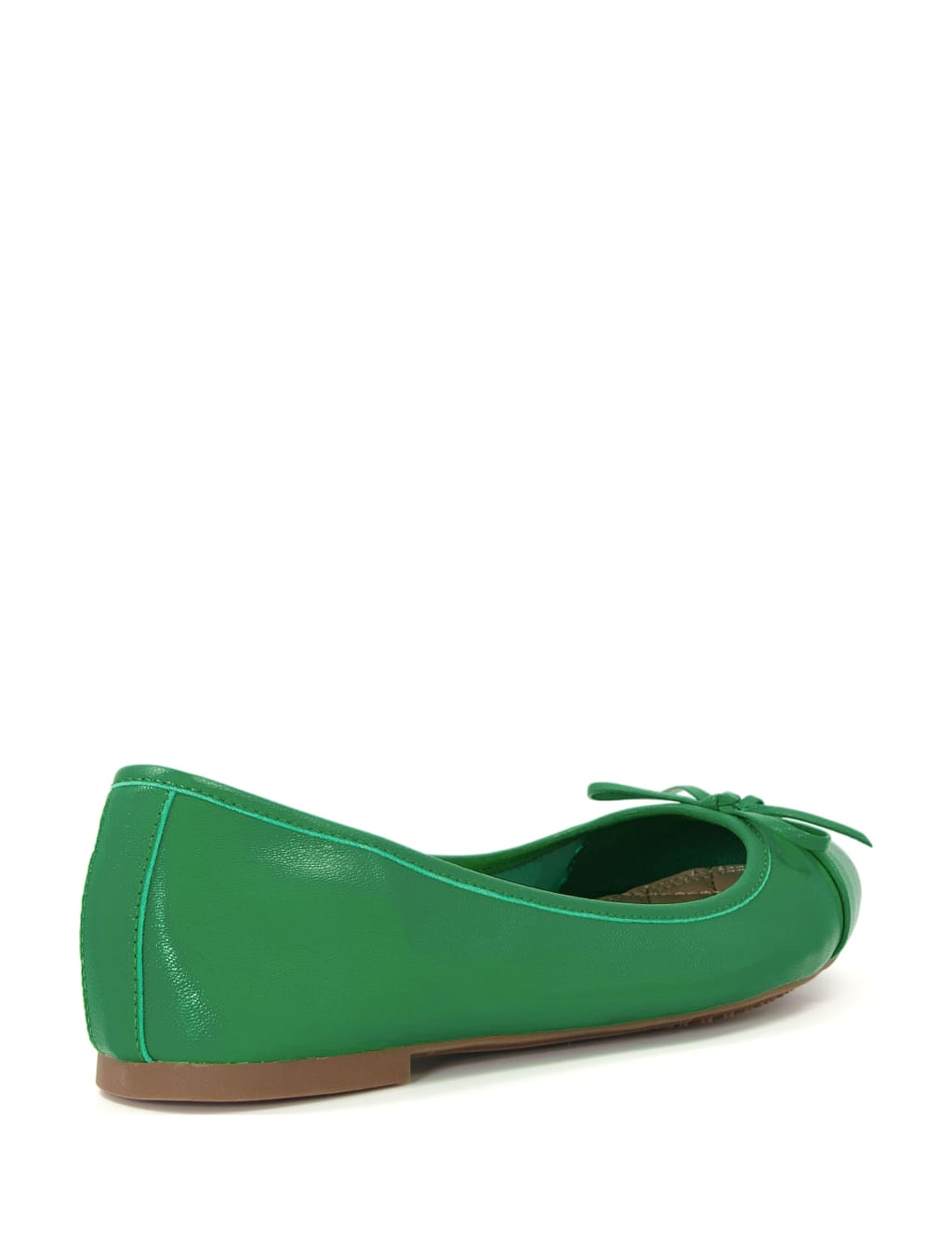 Leather Bow Flat Ballet Pumps image 4
