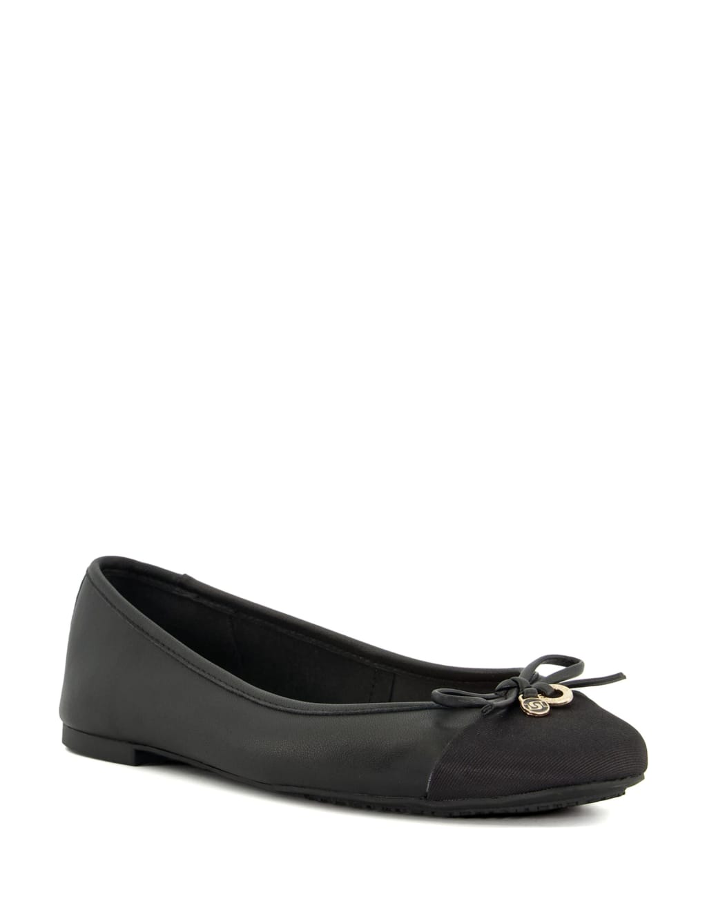 Leather Bow Flat Ballet Pumps image 2