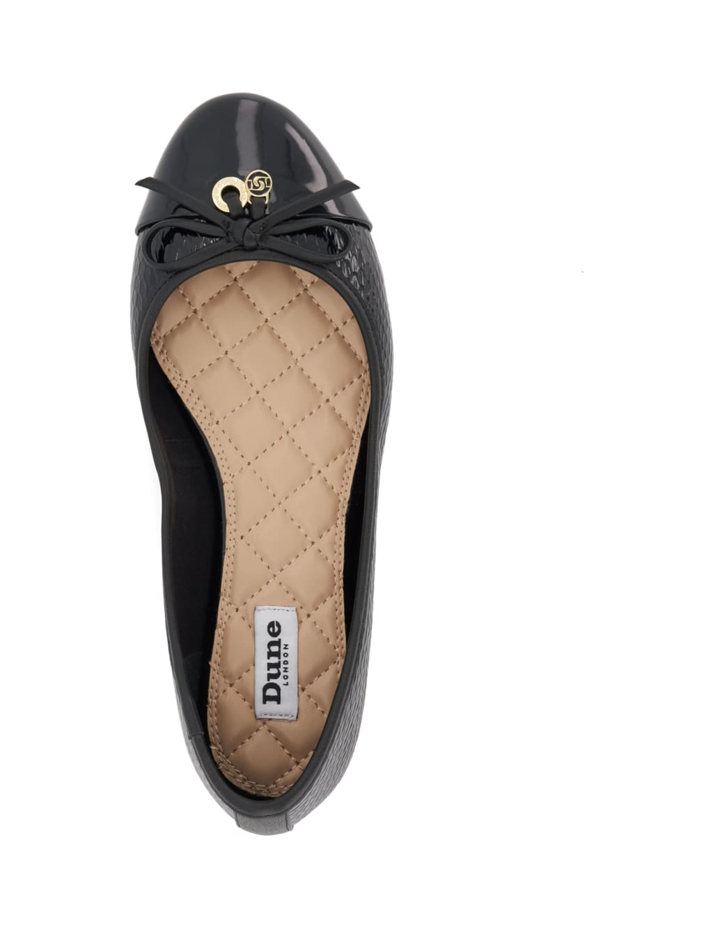 Leather Bow Flat Ballet Pumps image 3