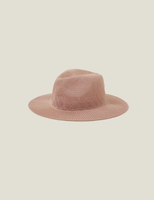 Accessorize Women's Fedora Hat - Light Pink, Light Pink