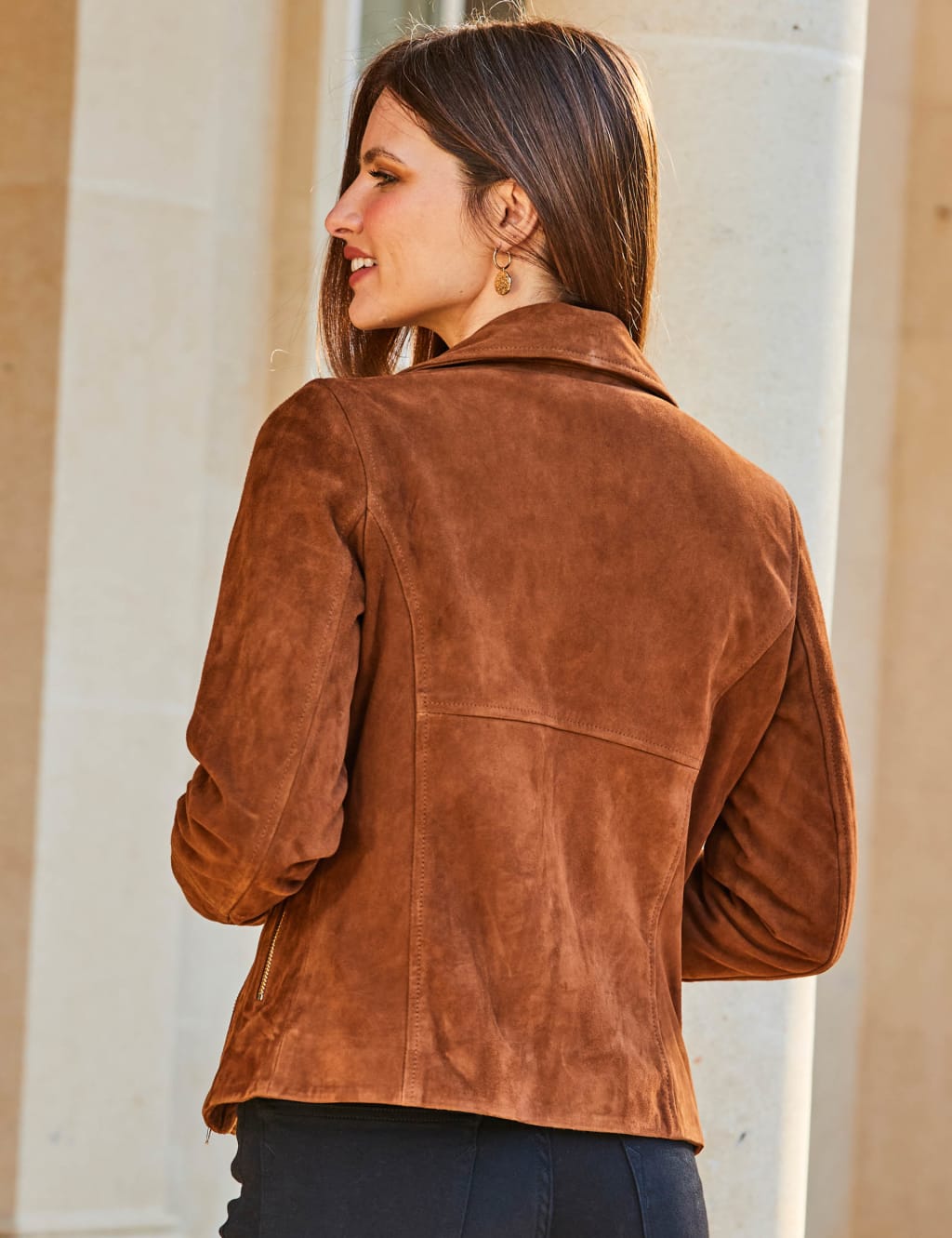 Suede Biker Jacket image 4