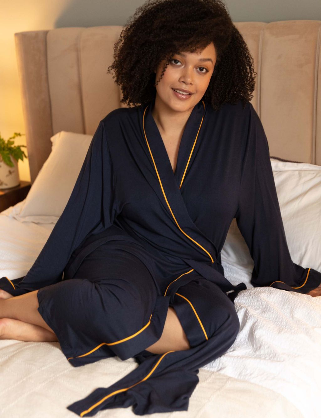 Modal Rich Long Dressing Gown image 3
