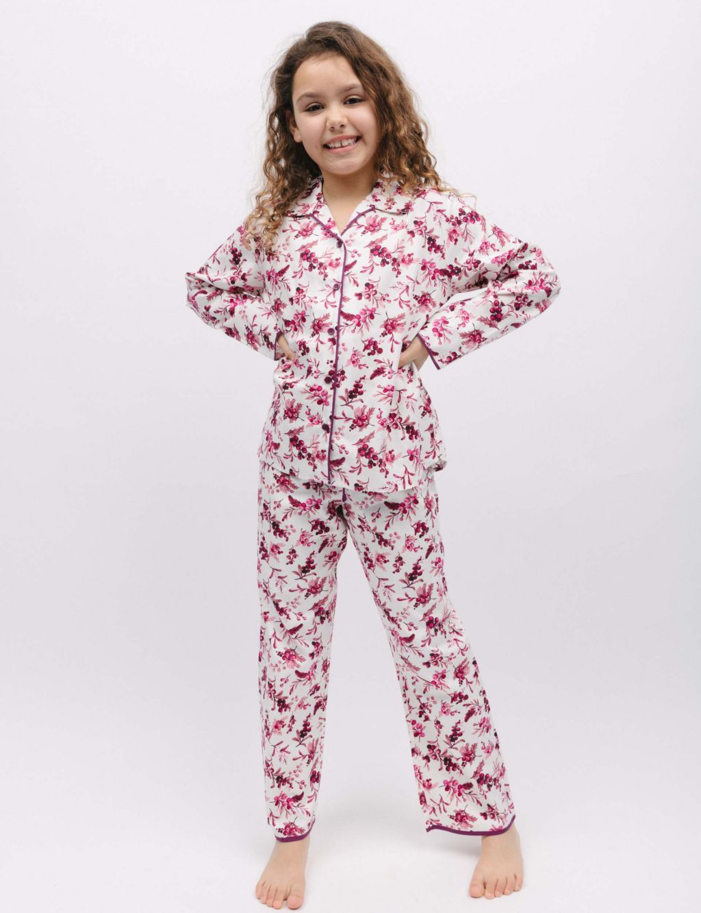 Cotton Rich Berry Print Pyjamas (2-13 Yrs) image 1