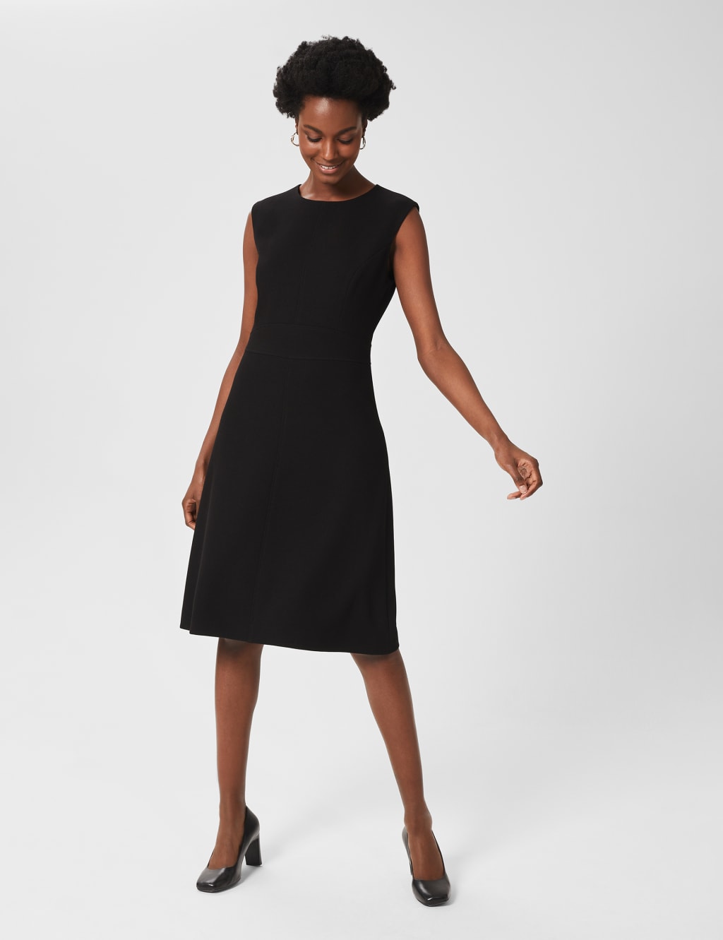 Sleeveless Knee Length Shift Dress image 1