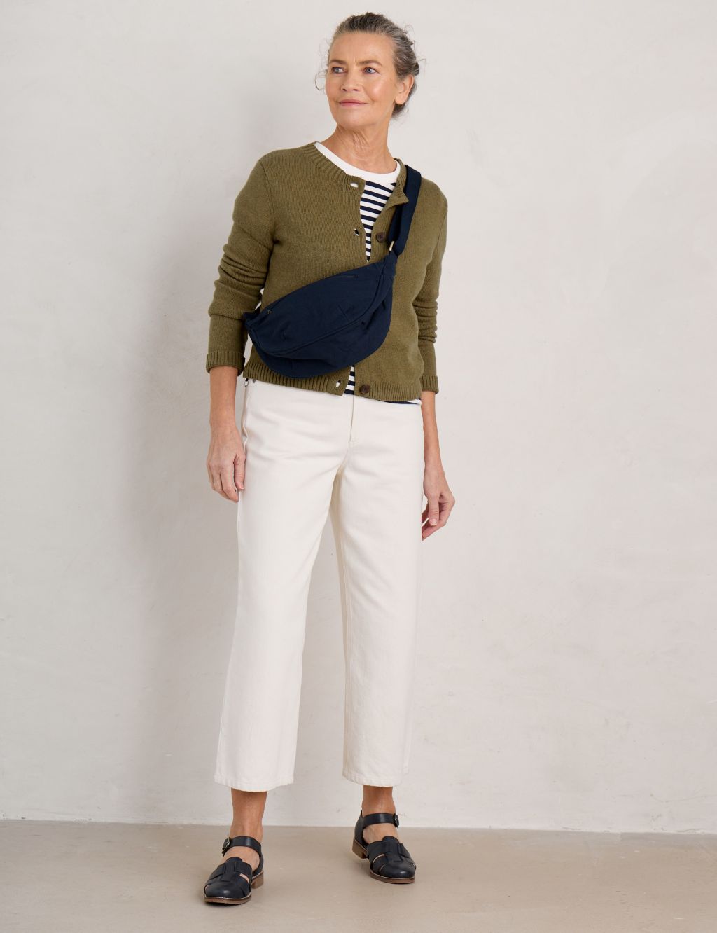 Pure Cotton Ribbed Cardigan