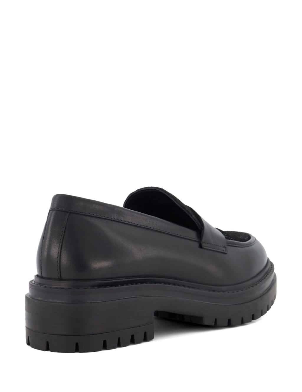 Leather Chunky Flatform Loafers image 4
