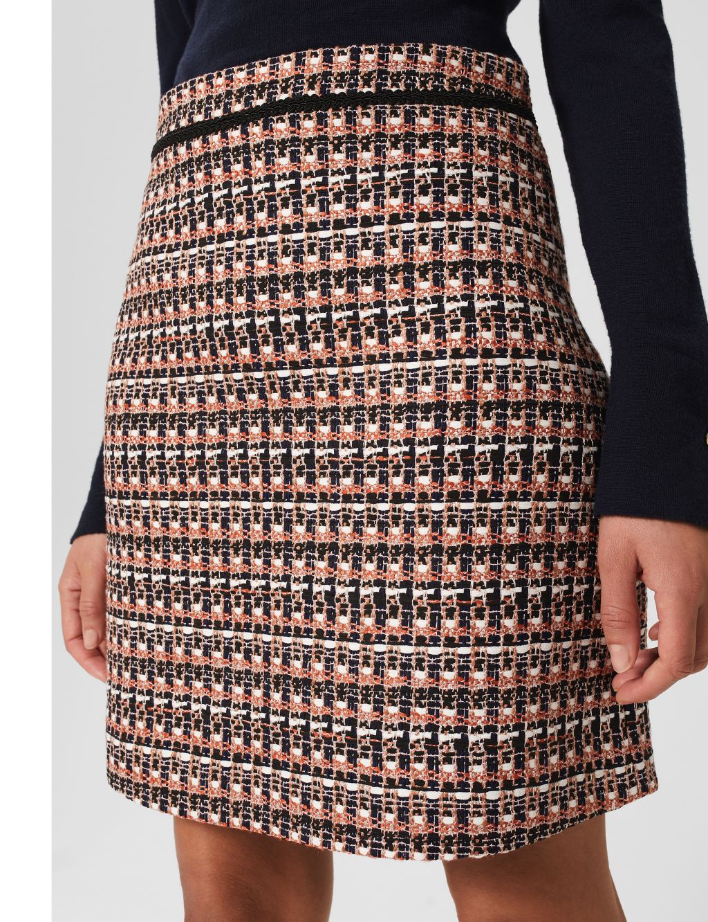 Textured Mini Slip Skirt image 2
