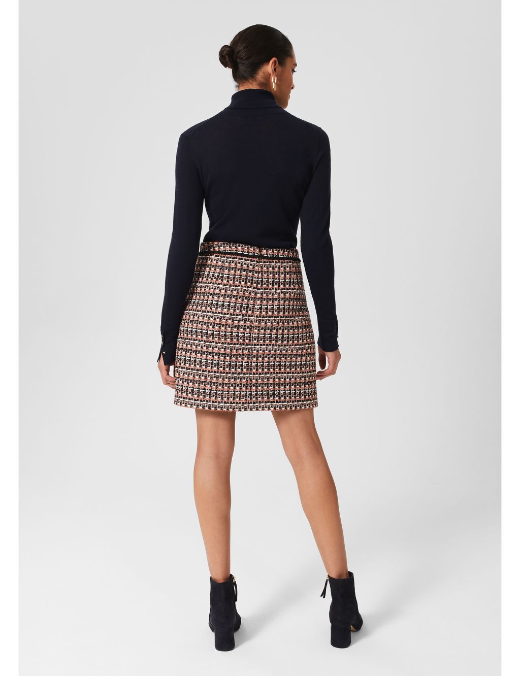 Textured Mini Slip Skirt image 3