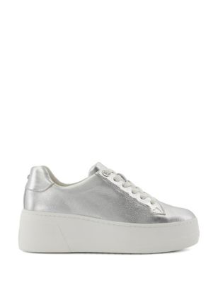 Buy Leather Lace Up Chunky Trainers | Dune London | M&S
