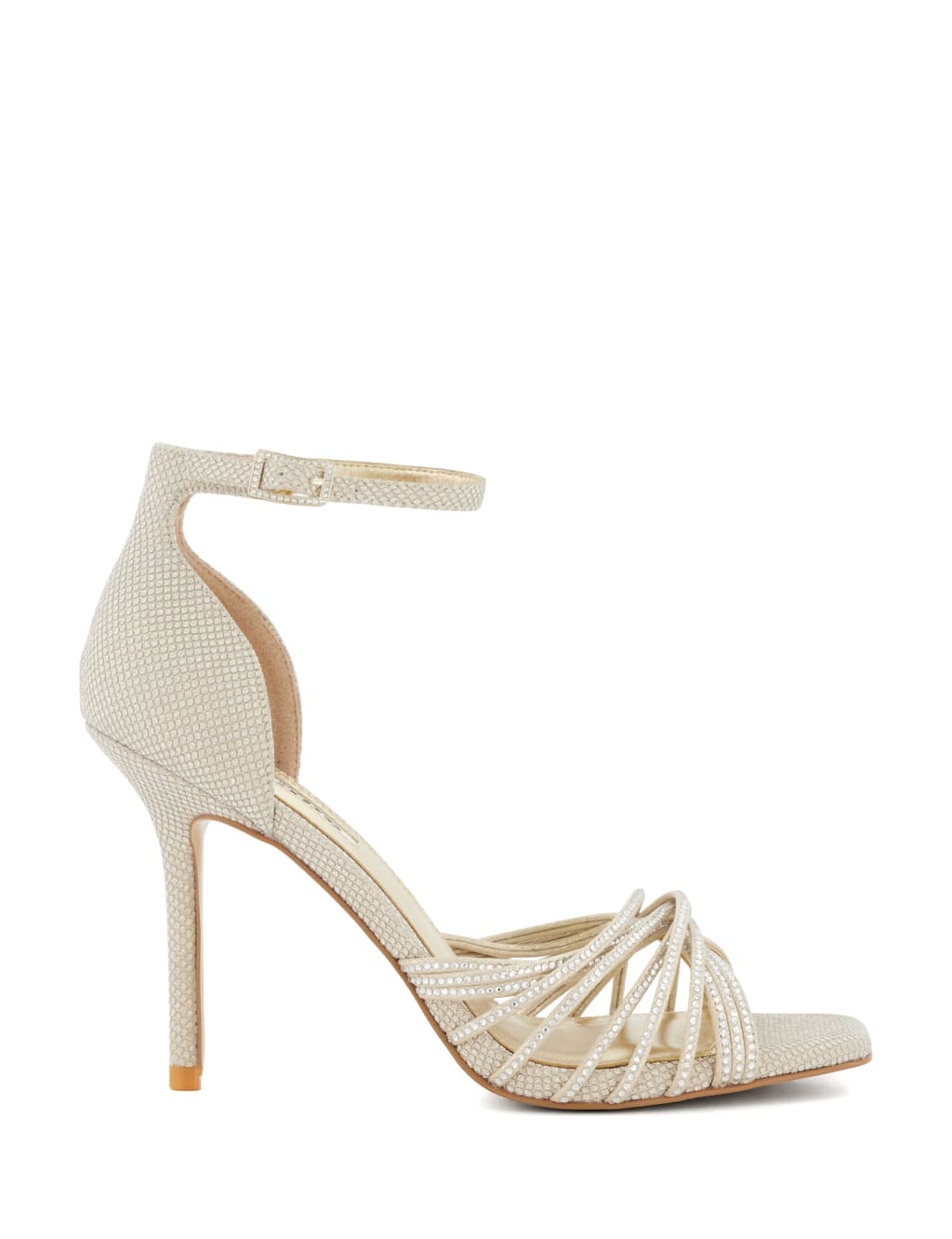 Sparkle Ankle Strap Stiletto Heel Sandals image 1