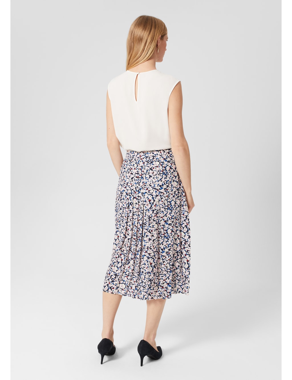 Floral Midi Slip Skirt image 3