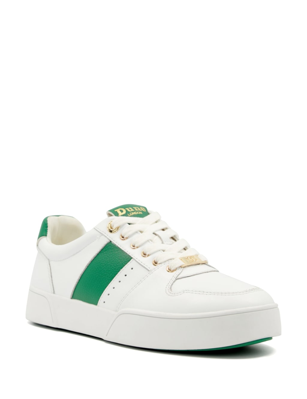 Leather Lace Up Trainers image 2