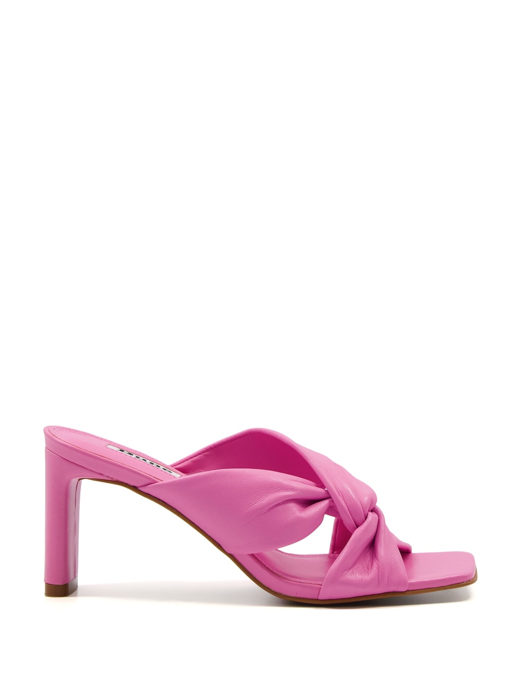 Leather Knot Block Heel Mules image 1