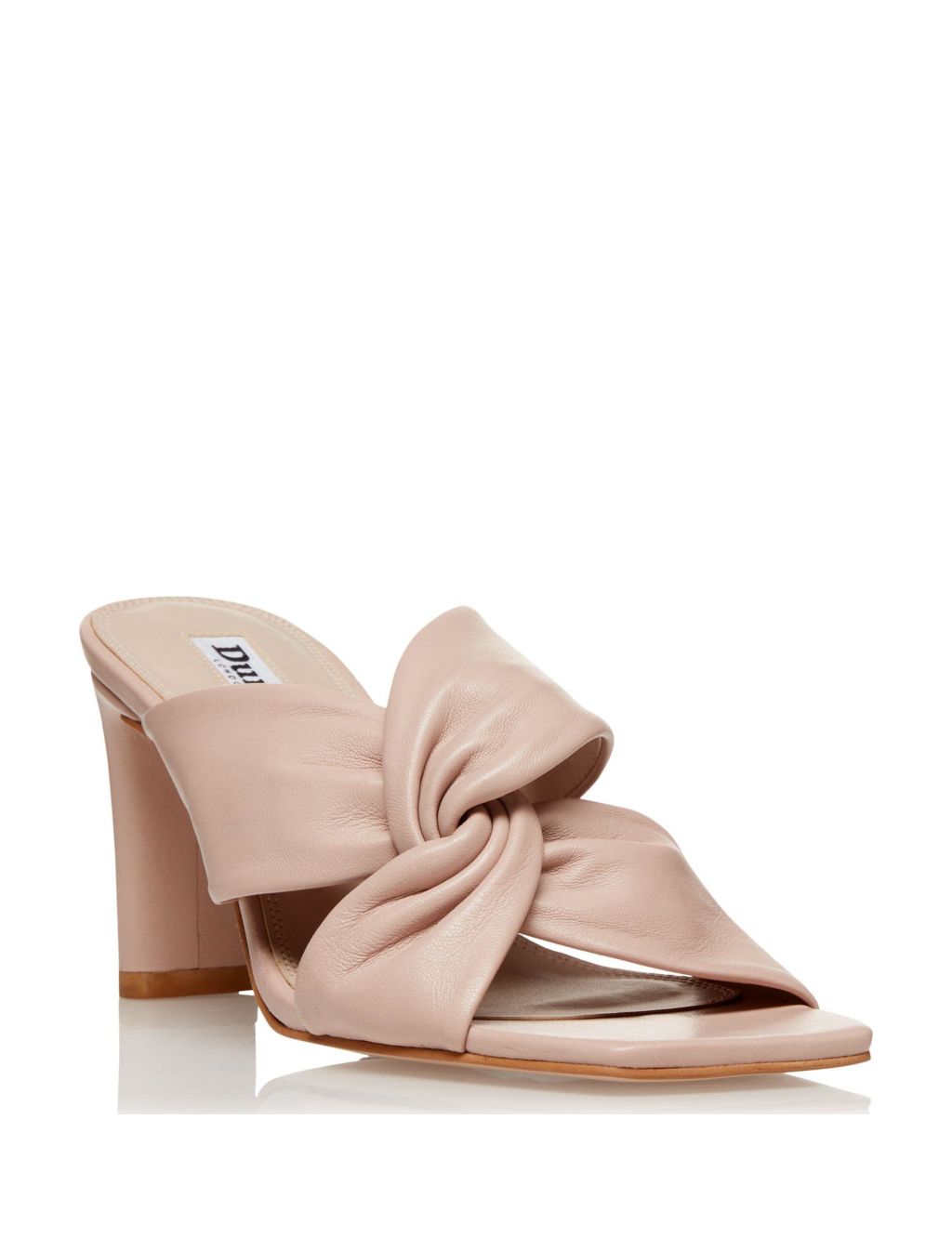 Leather Knot Block Heel Mules image 2