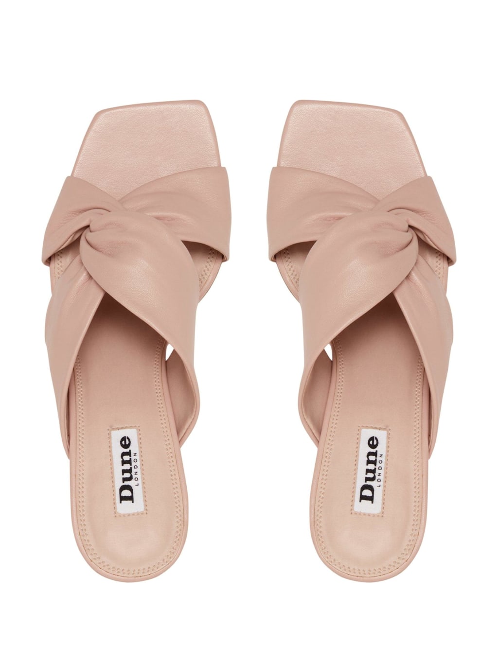 Leather Knot Block Heel Mules image 3
