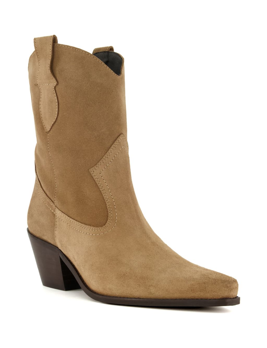 Suede Pull On Western Boots image 2