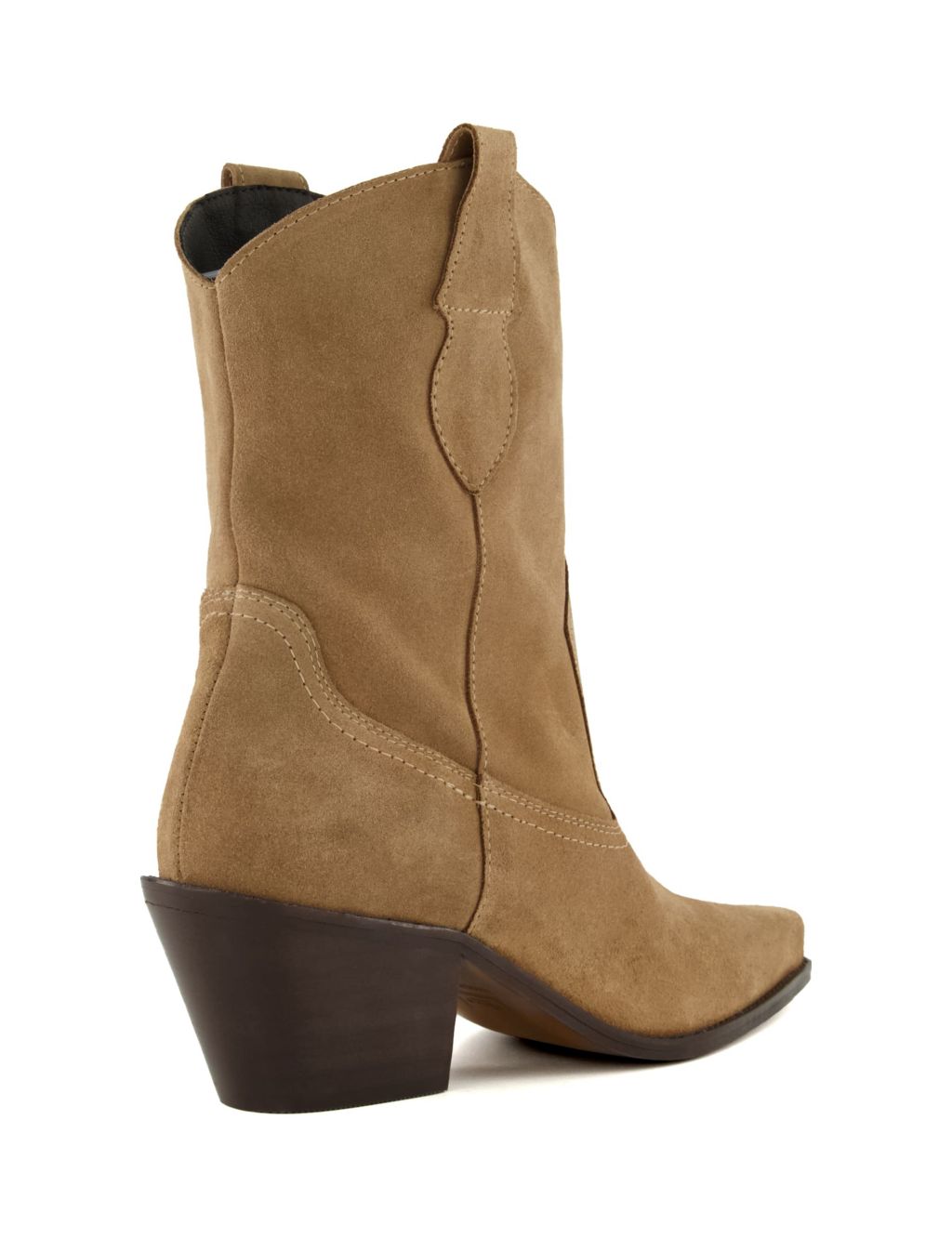 Suede Pull On Western Boots image 4