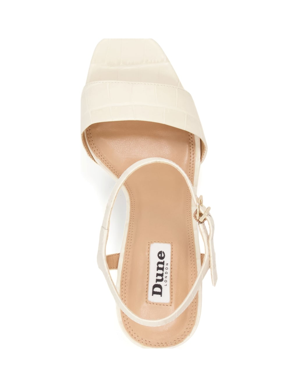 Leather Croc Ankle Strap Platform Sandals image 4