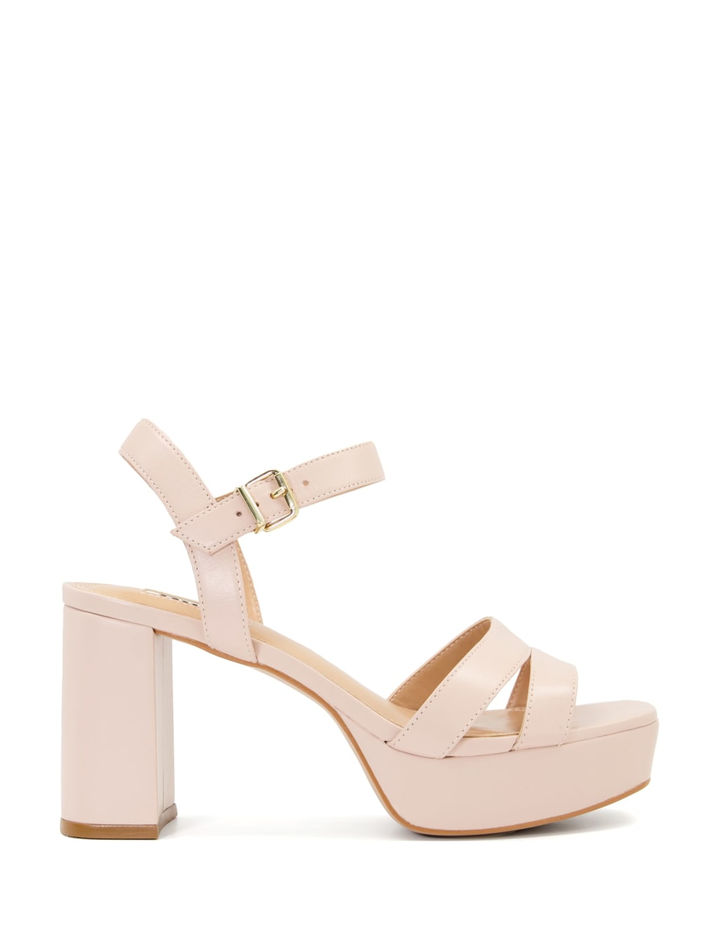 Leather Ankle Strap Platform Sandals image 1
