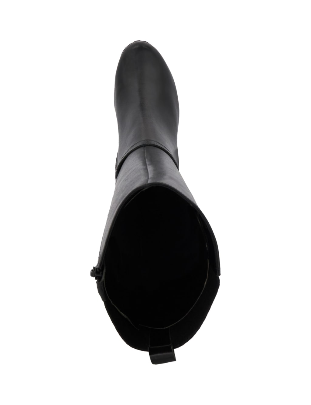 Leather Buckle Block Heel Knee High Boots image 4