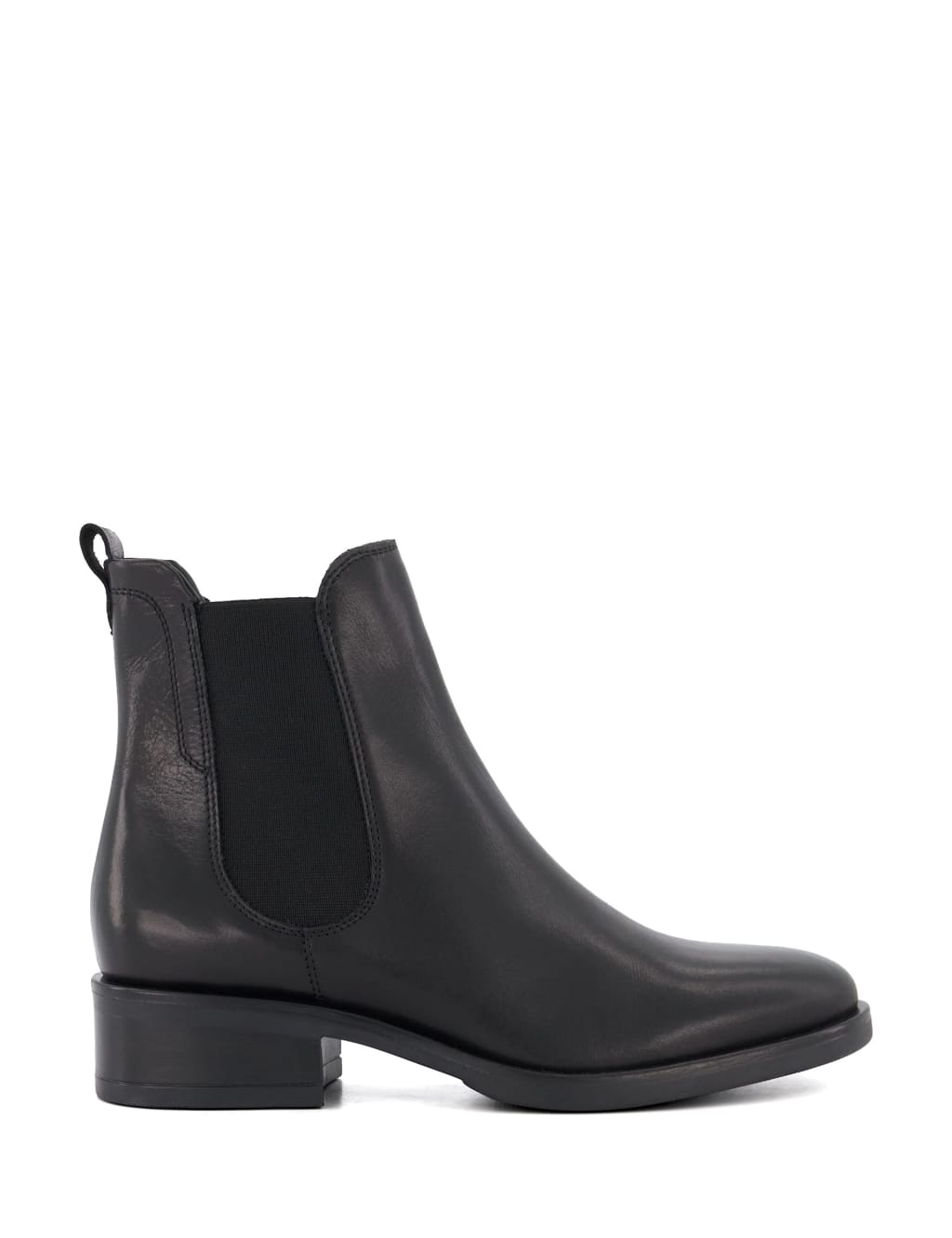 Leather Chelsea Flat Ankle Boots