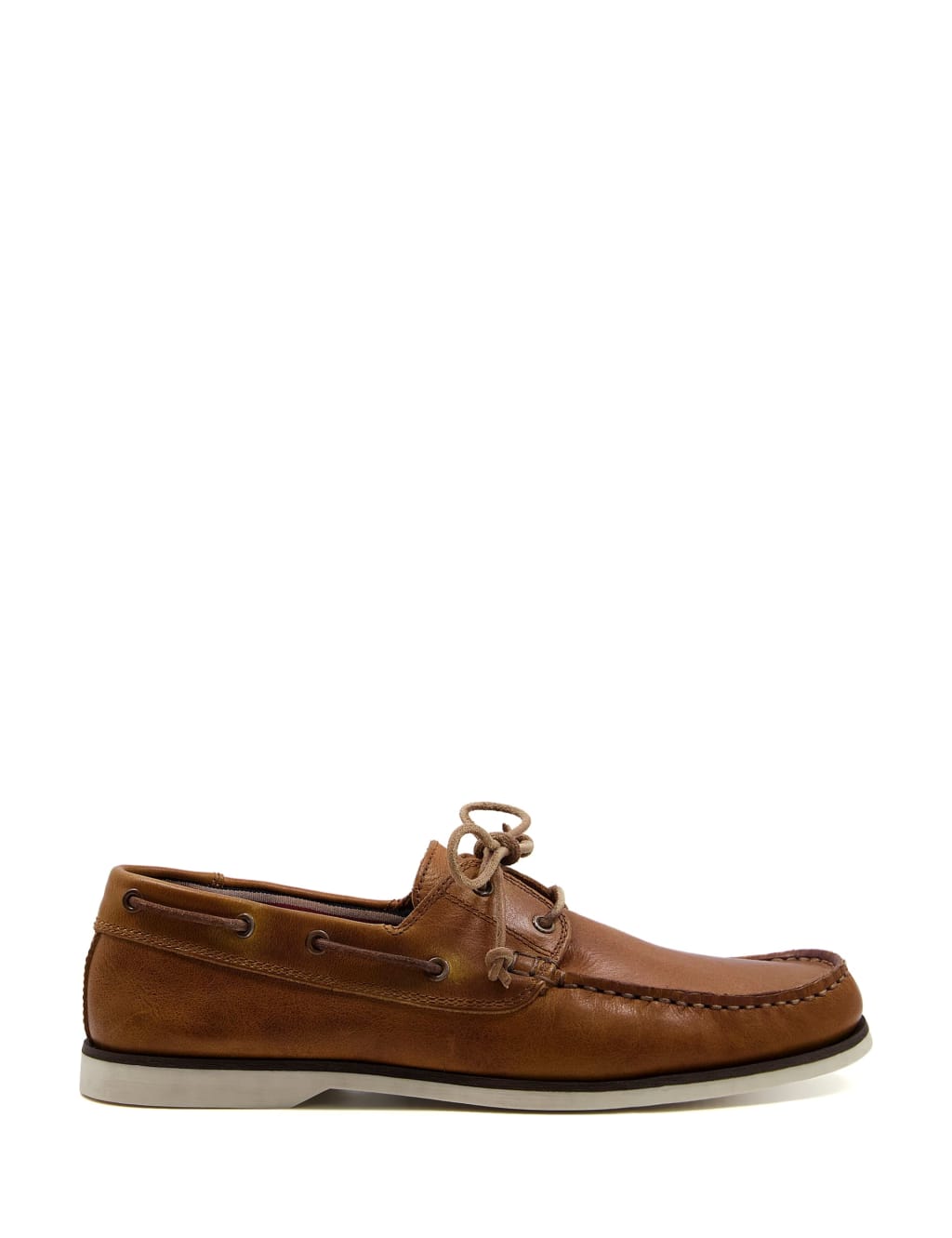 Leather Slip-On Boat Shoes image 1