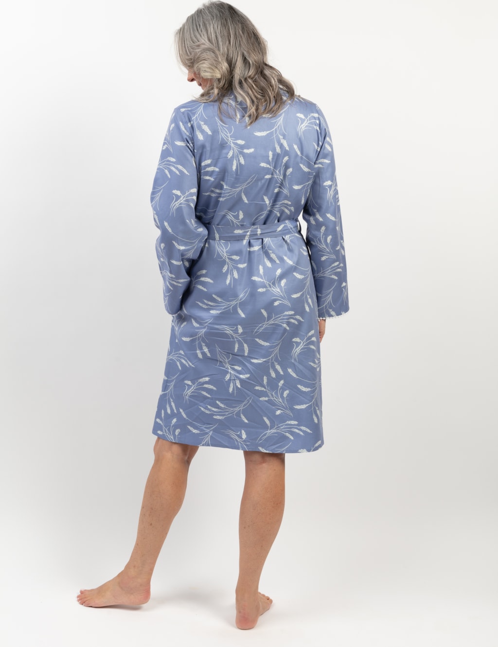 Cotton Modal Wheat Short Dressing Gown image 2