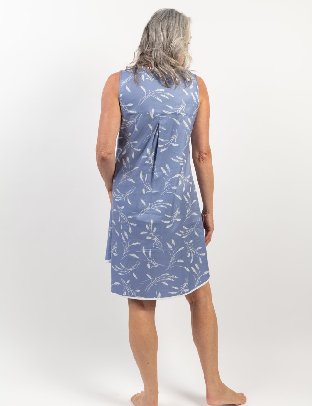 Cotton Modal Wheat Print Short Nightdress image 2