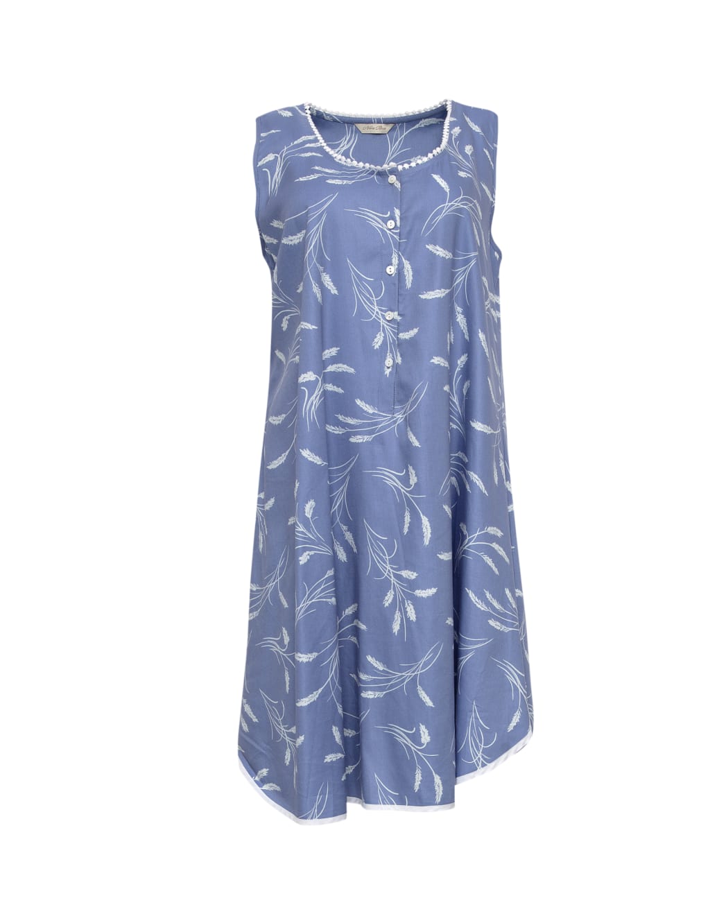 Cotton Modal Wheat Print Short Nightdress image 2