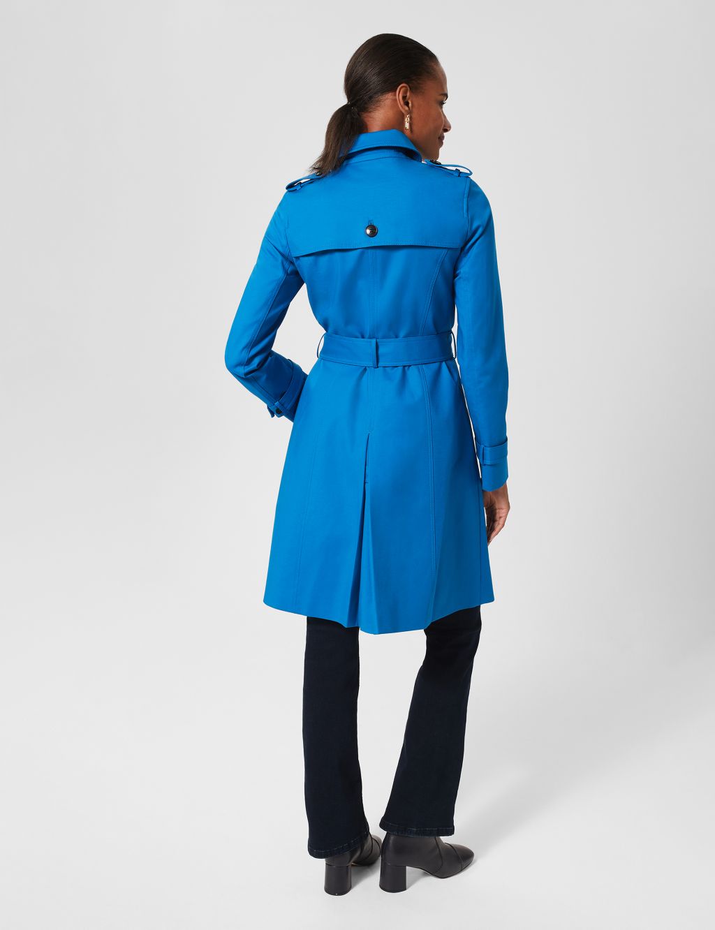 Cotton Rich Belted Trench Coat image 4
