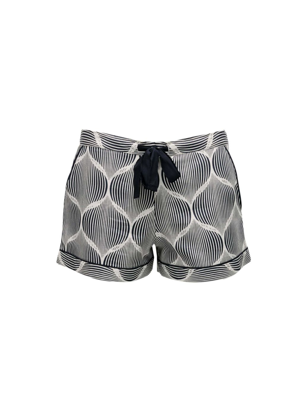 Cotton Modal Geometric Pyjama Shorts image 2