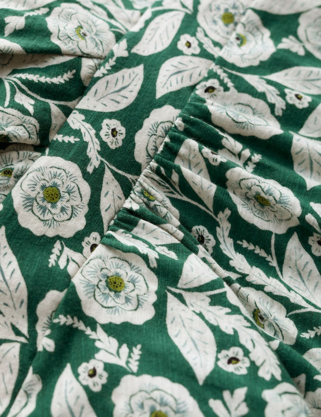 Organic Cotton Floral Midi Waisted Dress image 4