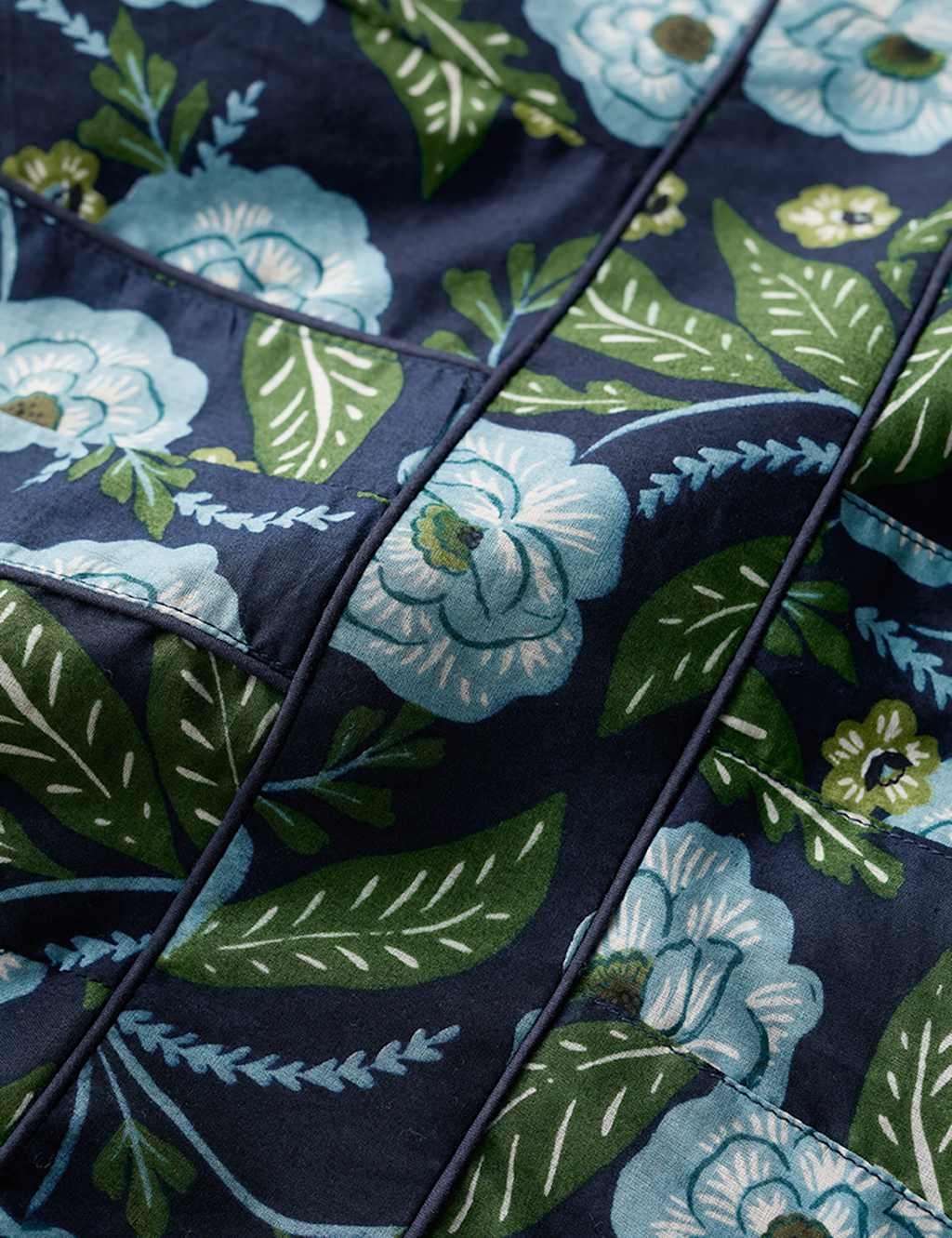Organic Cotton Floral V-Neck Waisted Dress image 4