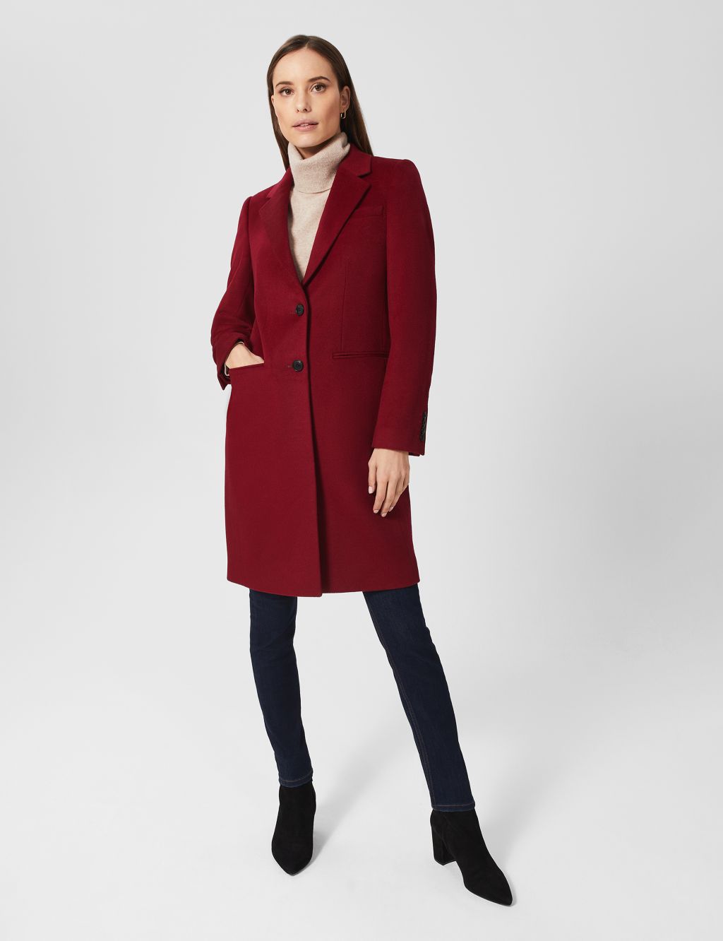 Pure Wool Single Breasted Coat image 1