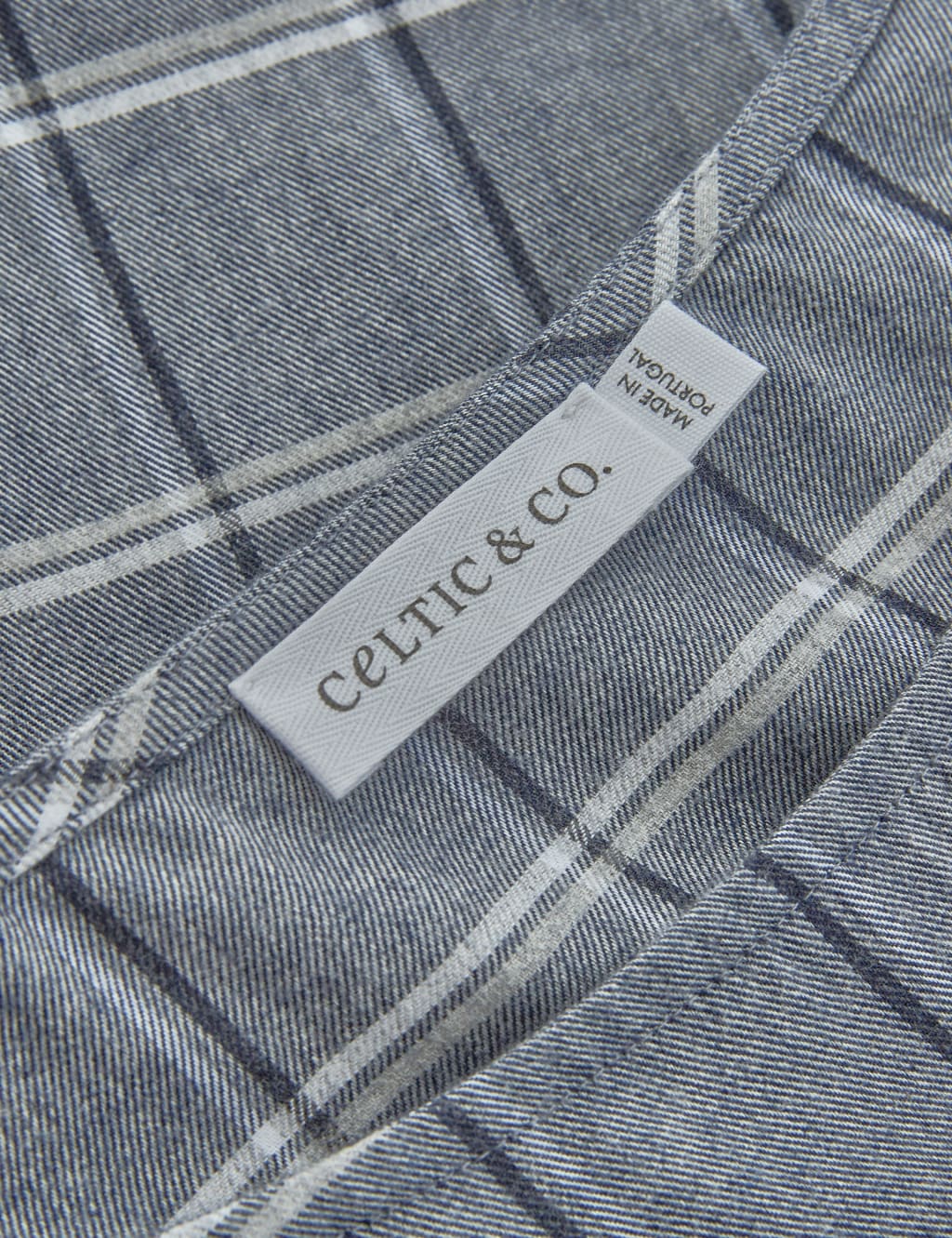 Organic Cotton Checked Knee Length Dress image 5