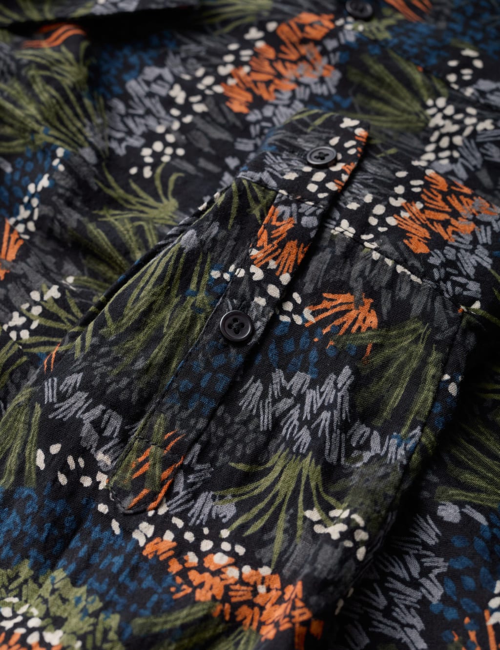Cotton Rich Floral Longline Shirt image 5