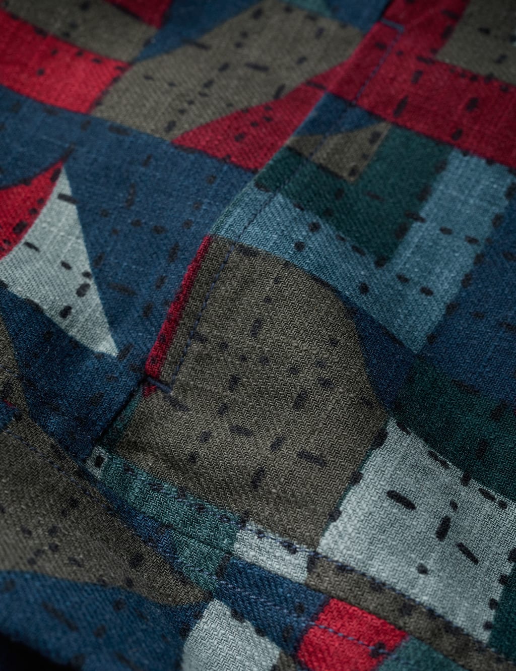 Ramie Rich Geometric Tunic image 7