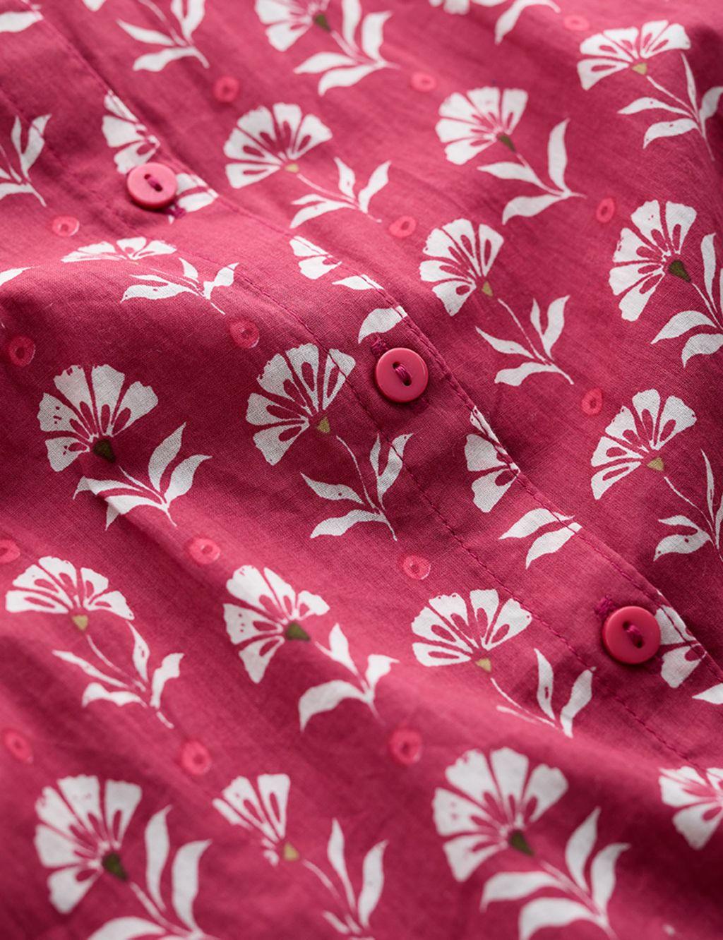 Organic Cotton Floral Collared Shirt image 4