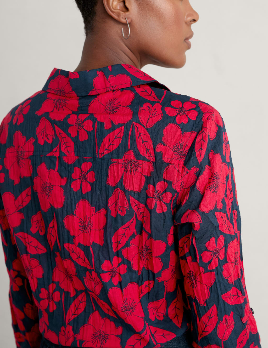 Organic Cotton Floral Collared Shirt image 3