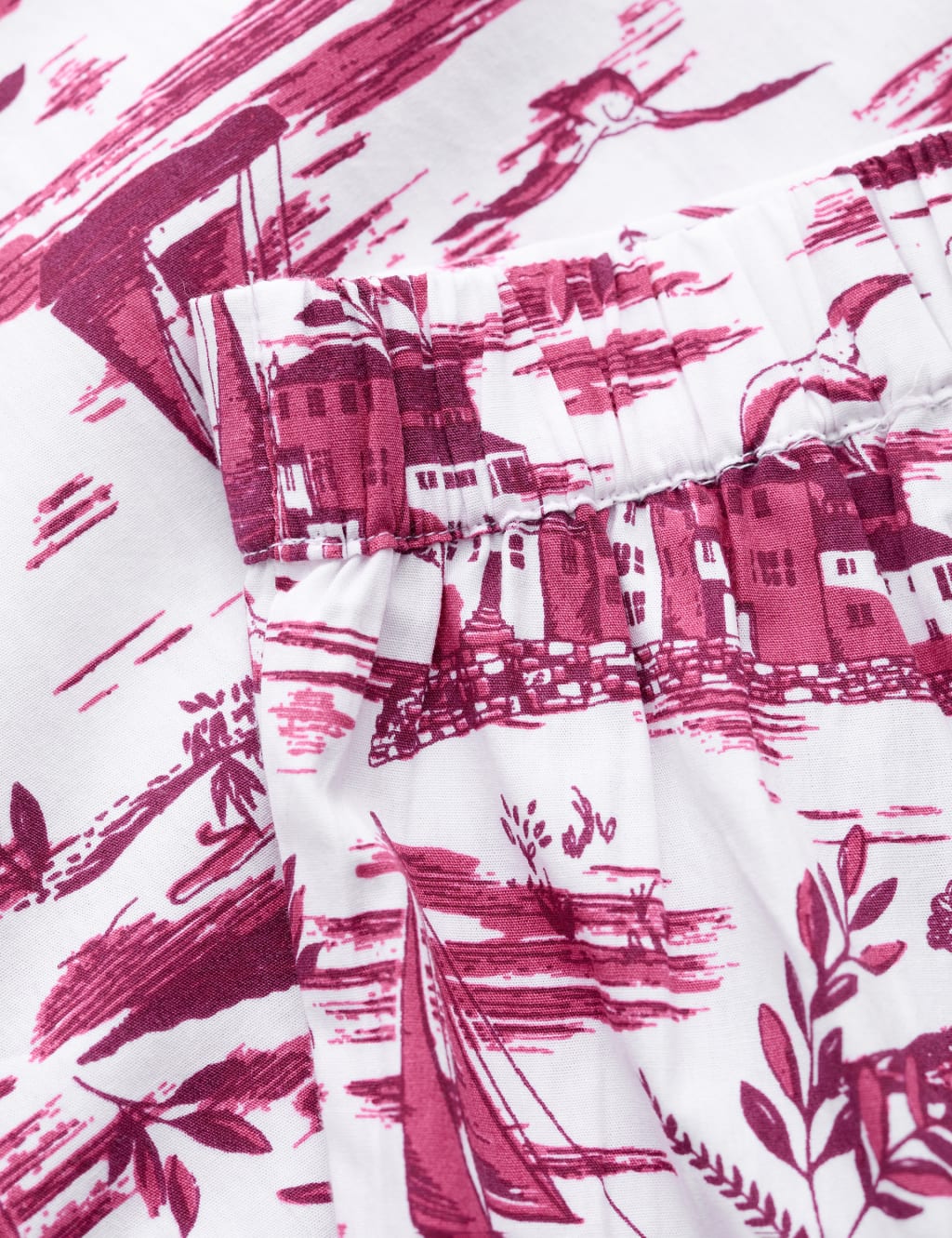Pure Cotton Printed Cropped Pyjama Set image 4