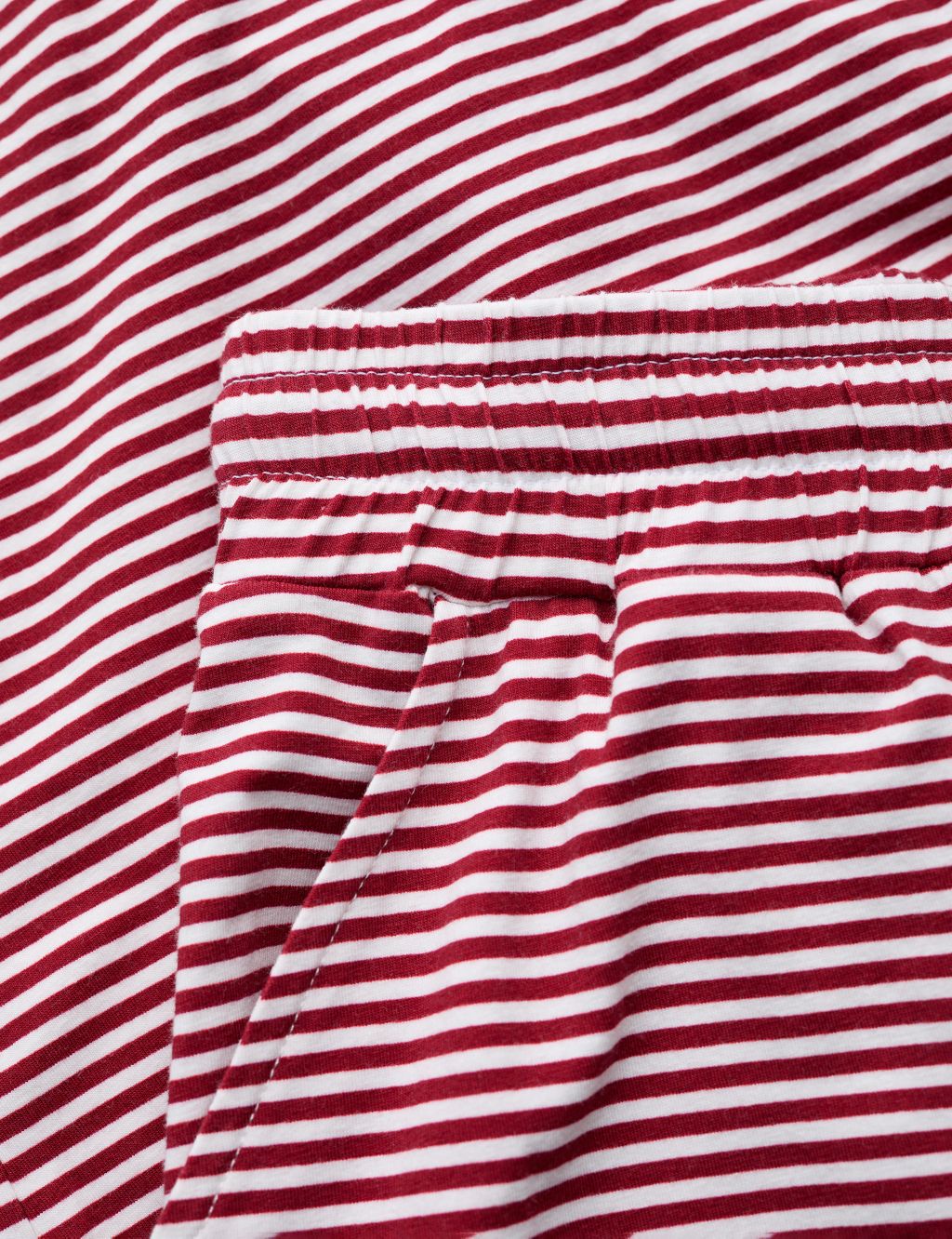 Cotton Rich Striped Cropped Pyjama Set image 4