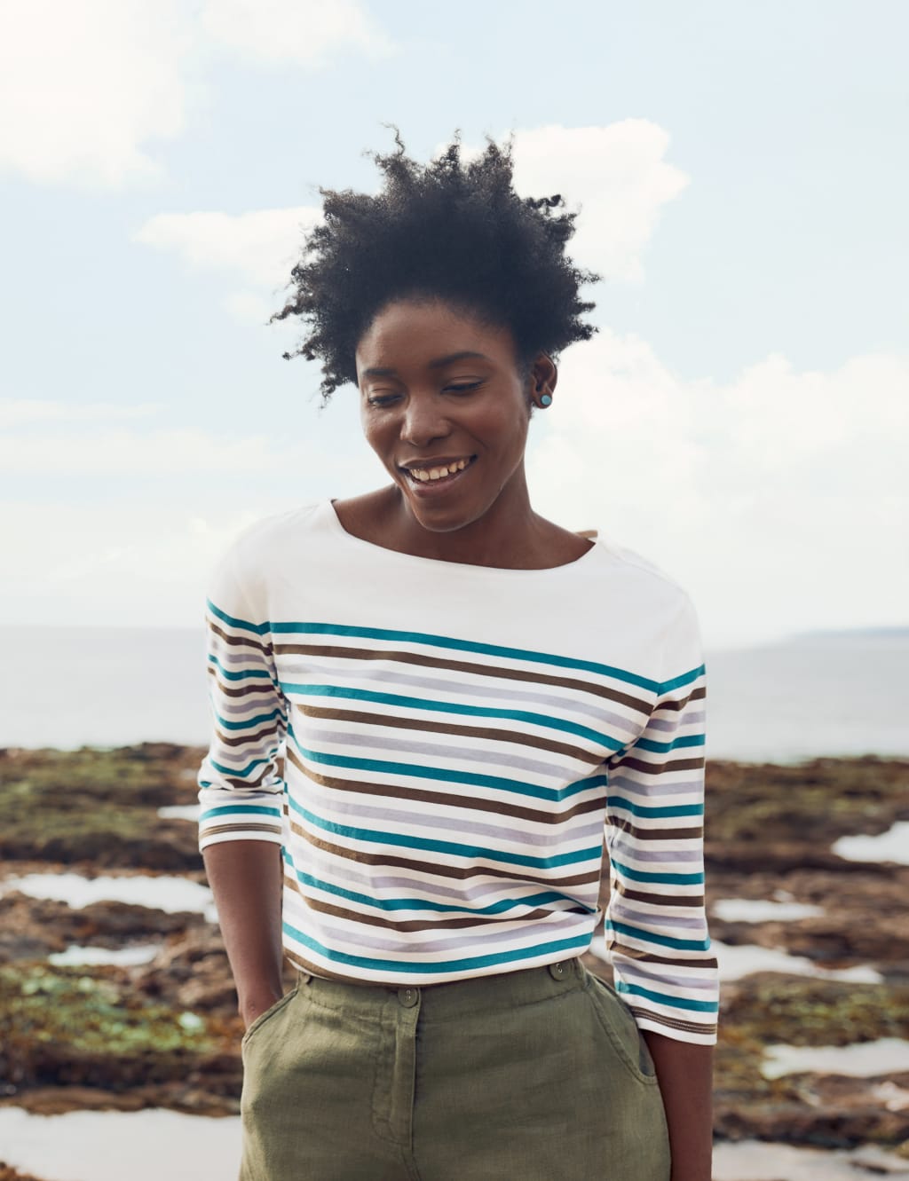 Organic Cotton Striped Top image 2