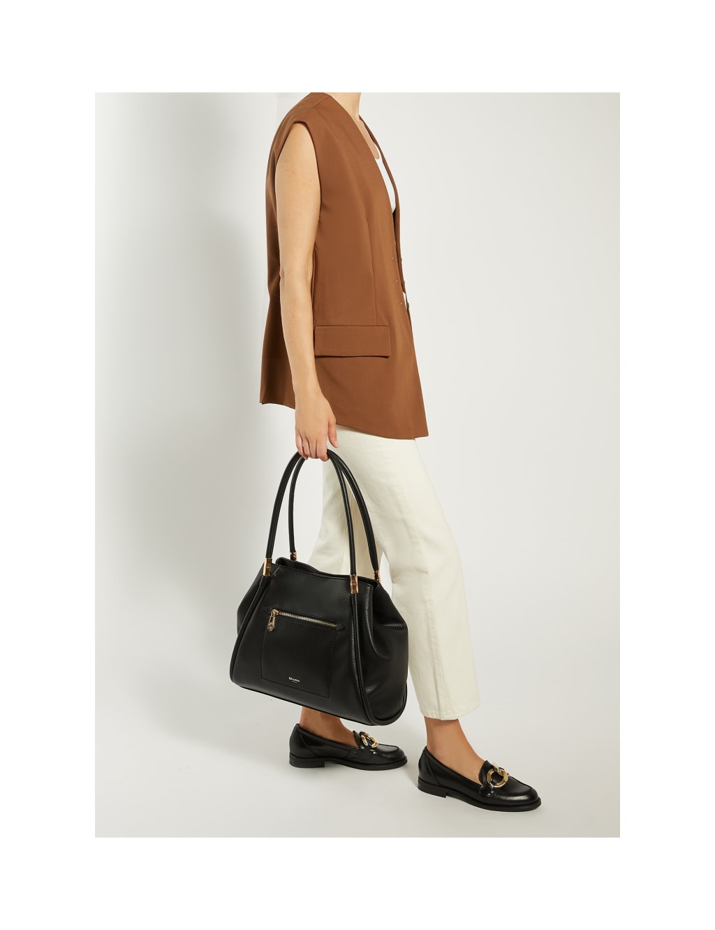 Faux Leather Multi Pocket Shoulder Bag image 5