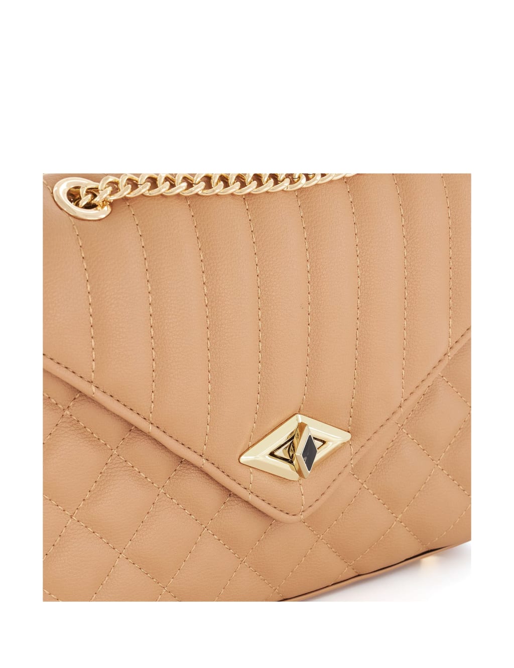 Quilted Chain Strap Clutch Bag image 2