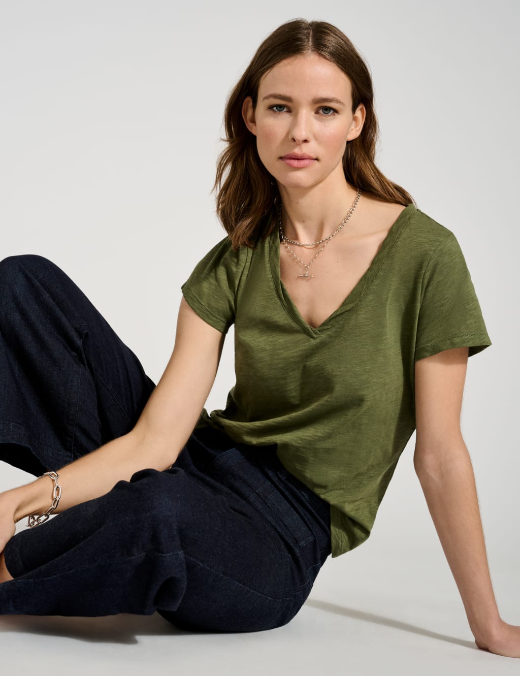 Women's V-Neck T-Shirts | M&S
