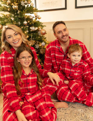 Cyberjammies Pure Cotton Checked Pyjamas (4-11 Yrs) - 6-7 Y - Red Mix, Red Mix