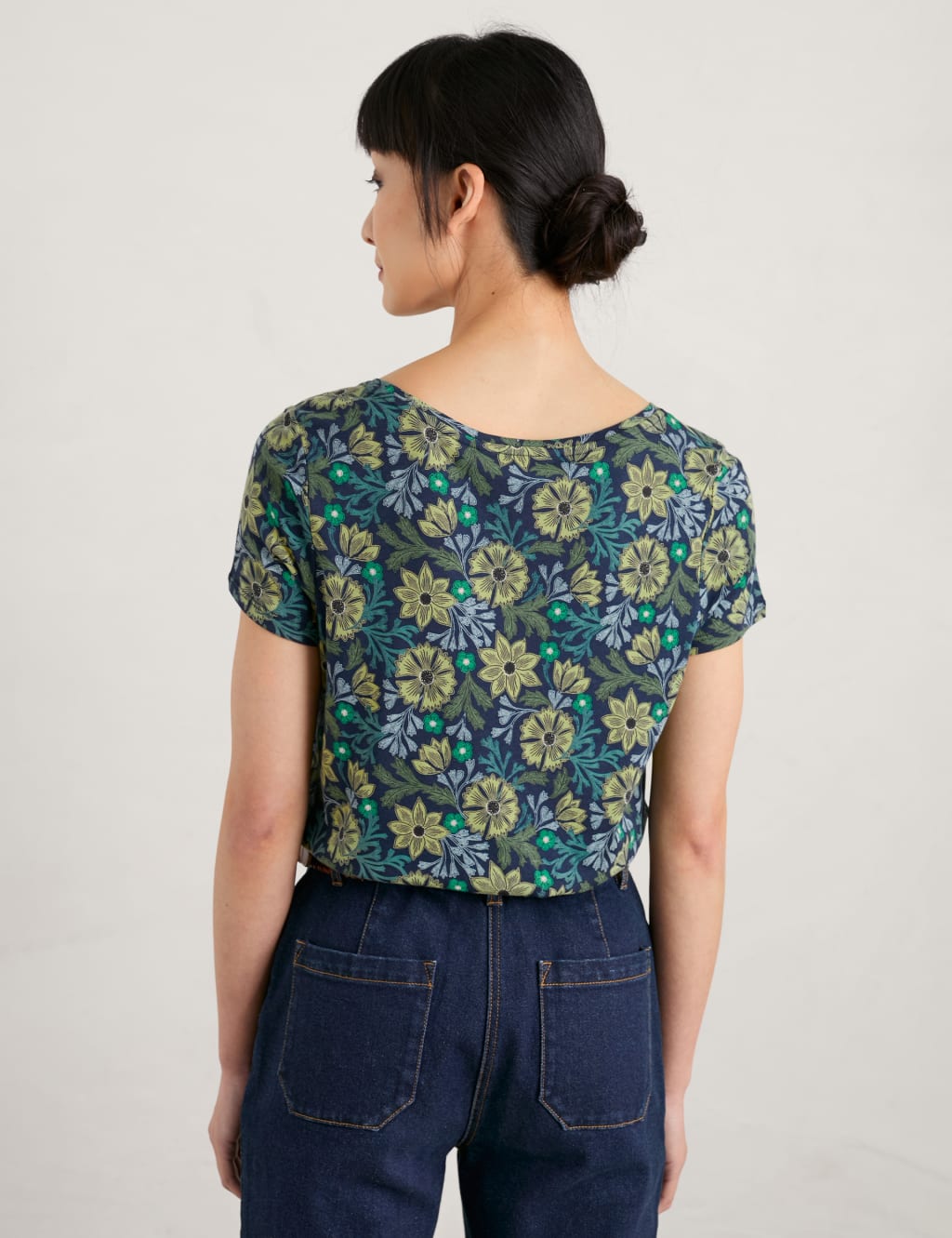 Cotton Blend Floral T-Shirt image 3