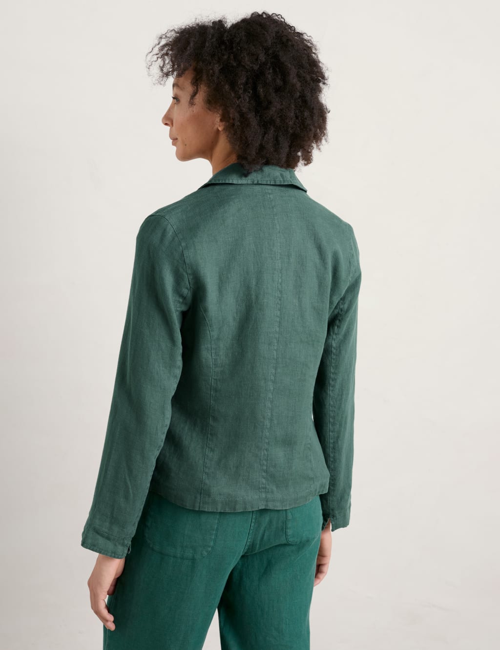 Pure Linen Single Breasted Blazer image 3