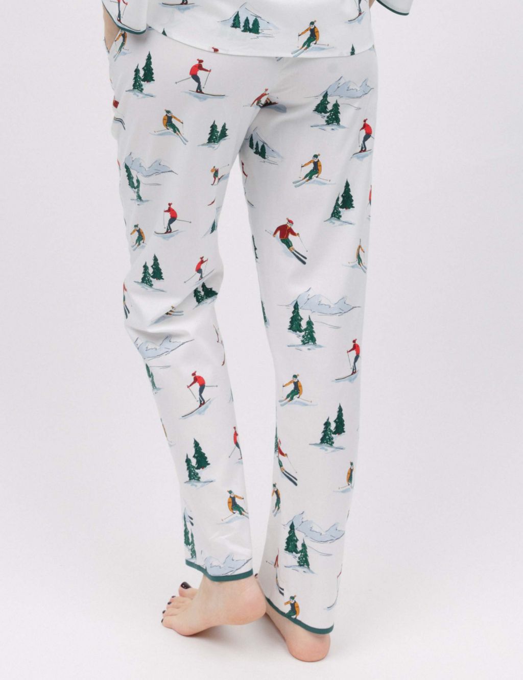 Cotton Modal Ski Print Pyjama Bottoms image 4